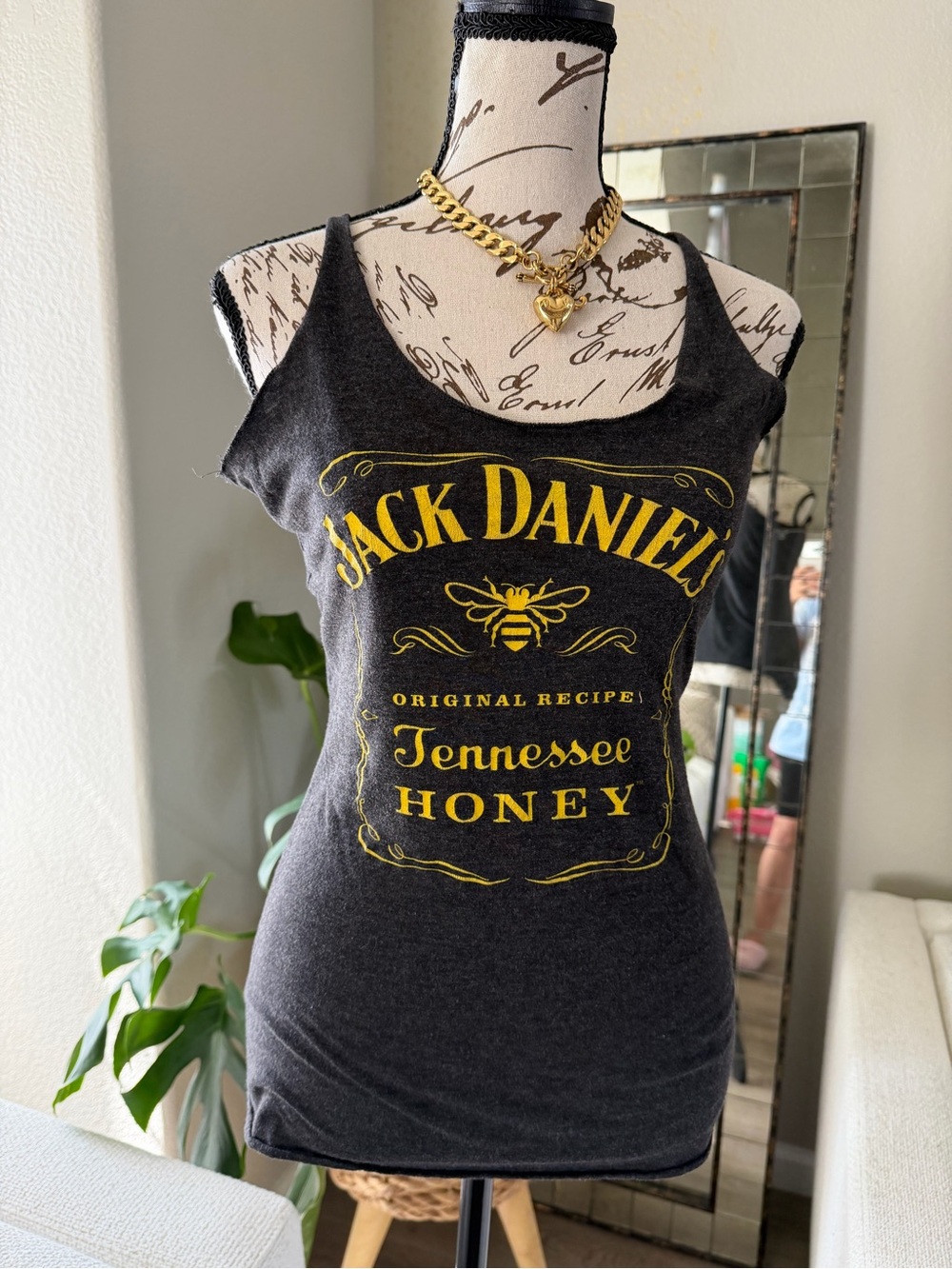 Jack Daniel's Tennessee Honey Black Graphic Tank Vintage